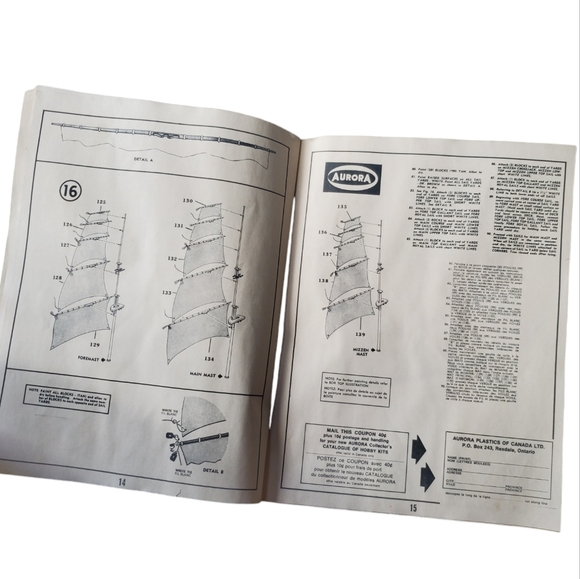 Vintage model ship kit. The sea witch 1966 - Picture 8 of 8